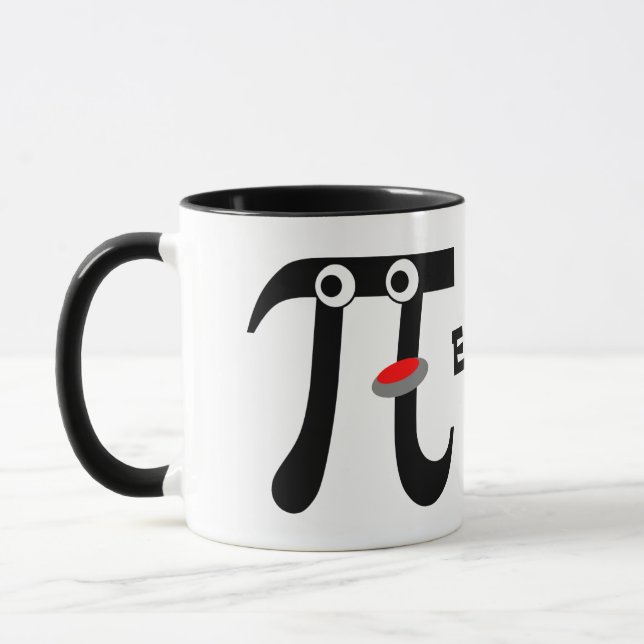 Tasse en céramique Smiling Eats Pi (Gauche)