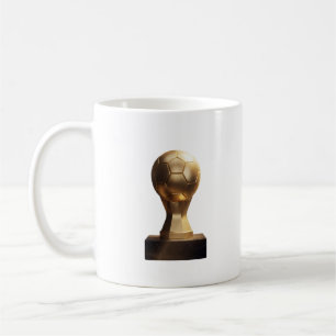 Tasse en céramique Trophée de football doré futuri