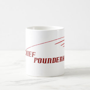 Tasse en chef de logo de Pounderhard