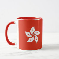 Tasse en costume avec drapeau de Hong Kong