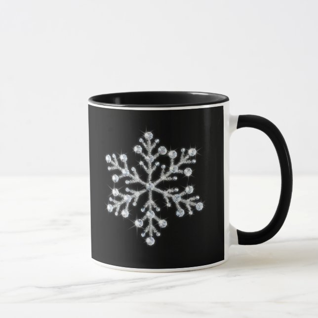 Tasse en cristal de flocon de neige (Droite)
