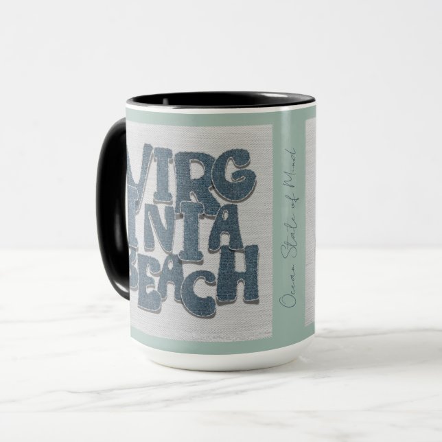 Tasse en denim côtier de Virginia Beach  (Devant gauche)