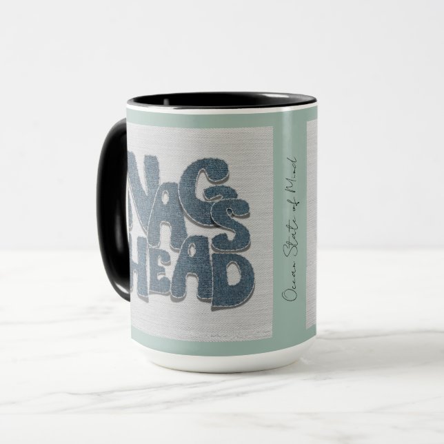 Tasse en denim de Nags Head | Outer Banks Caroline (Devant gauche)