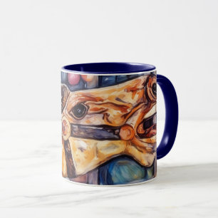 Tasse en forme de cheval de manège en art