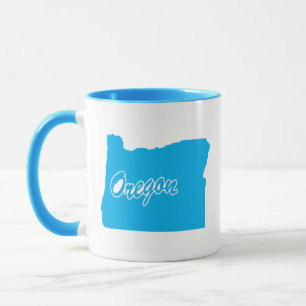 Tasse en forme de l'État de l'Oregon
