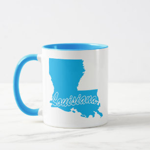 Tasse en forme de l'État de Louisiane