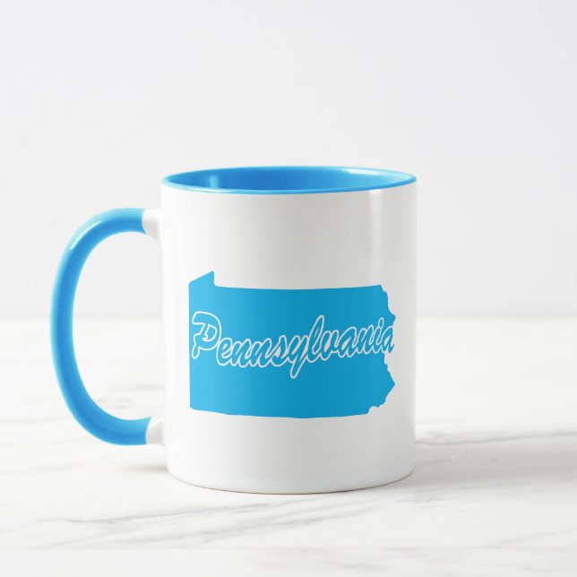 Tasse en forme de l'État de Pennsylvanie (Gauche)