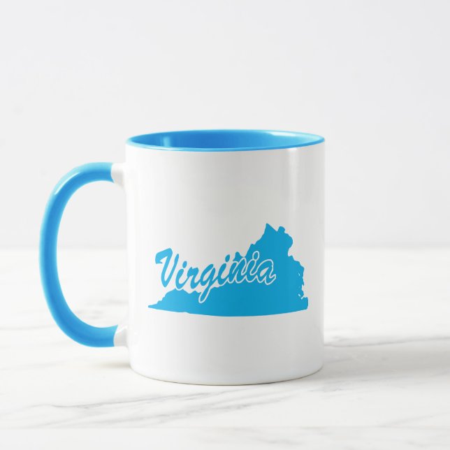 Tasse en forme de l'État de Virginie (Gauche)