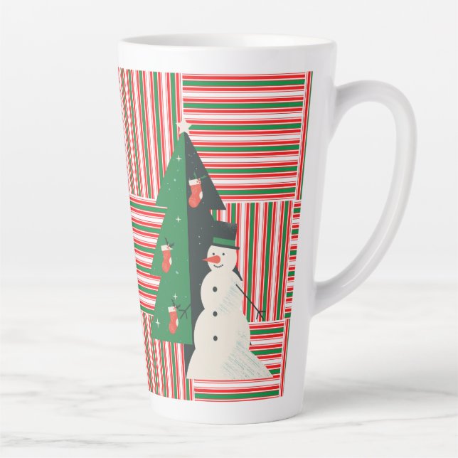 tasse en latte de style chrismast (Droite)