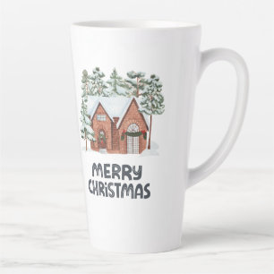 tasse en latte de style chrismast