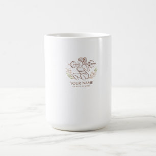 Tasse en ligne artistique minimale personnalisée