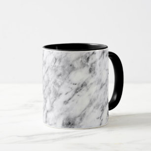 Tasse en marbre Tasse en noir et blanc