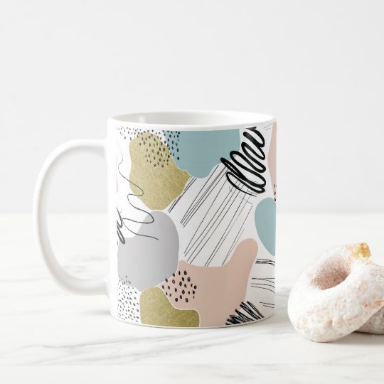 Tasse en pastel abstraite