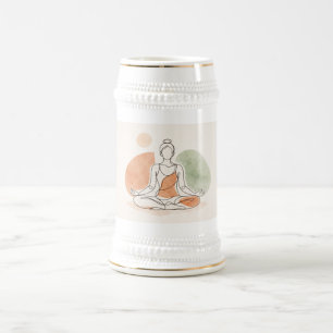 Tasse en pierre de méditation de yoga minimaliste
