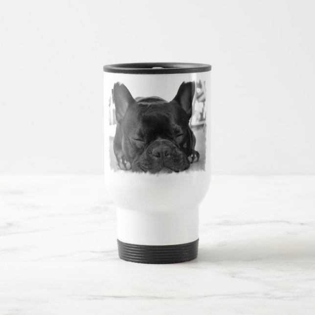 Tasse en plastique de voyage de bouledogue (Centre)