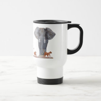 Tasse en plastique de voyage de "éléphant et de