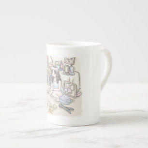 TASSE EN PORCELAINE さ む ご に じ 作 業 机 の あ る 靴 下