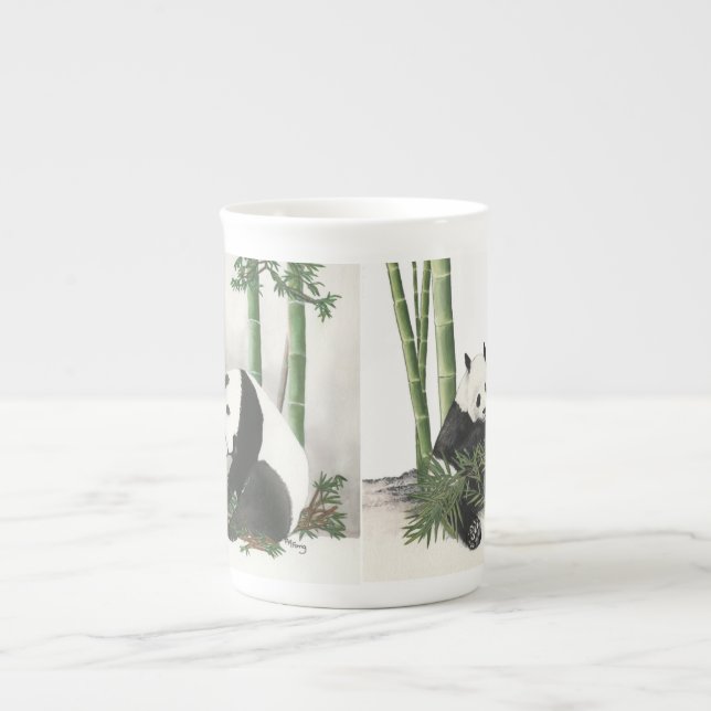 Tasse En Porcelaine 2 pandas (Devant)