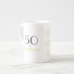 Tasse En Porcelaine 50 et fabuleux cadeau d'anniversaire Art déco