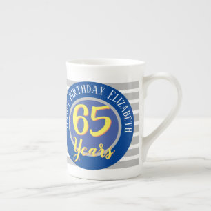 Tasse En Porcelaine 65 ans commémoratif d'anniversaire