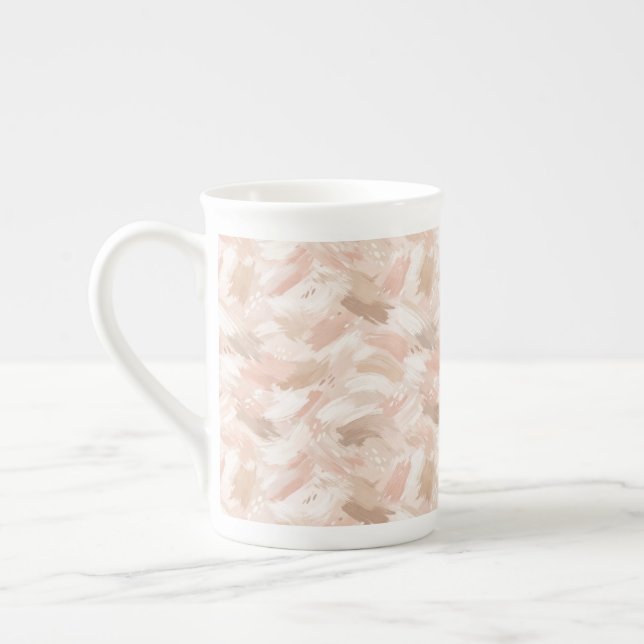 Tasse En Porcelaine Abstract Brush Stroke Pattern (Gauche)