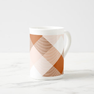 Tasse En Porcelaine Abstraction de carré géométrique 16