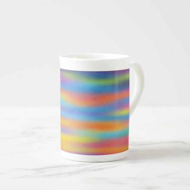 Tasse En Porcelaine Abstrait Desert Sunset Sky Artwork (Devant droit)
