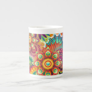 Tasse En Porcelaine Abstrait dynamique