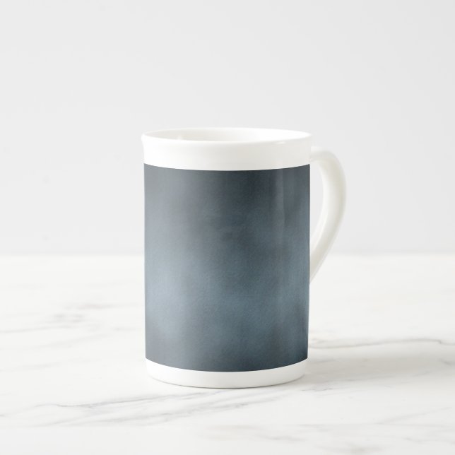 Tasse En Porcelaine Acier gris gothique Ombre Arrière - plan Art (Devant droit)