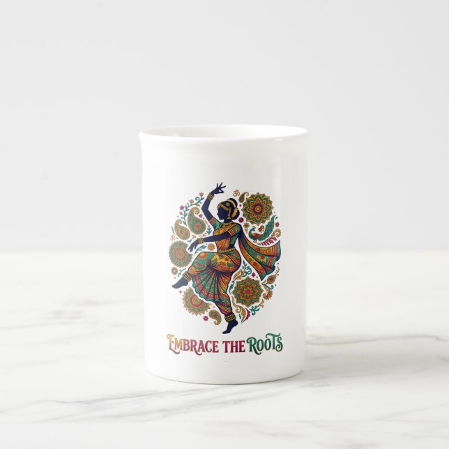 Tasse En Porcelaine Adopter la danse Roots (Devant)