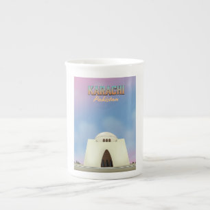 Tasse En Porcelaine Affiche de voyage Karachi Pakistan