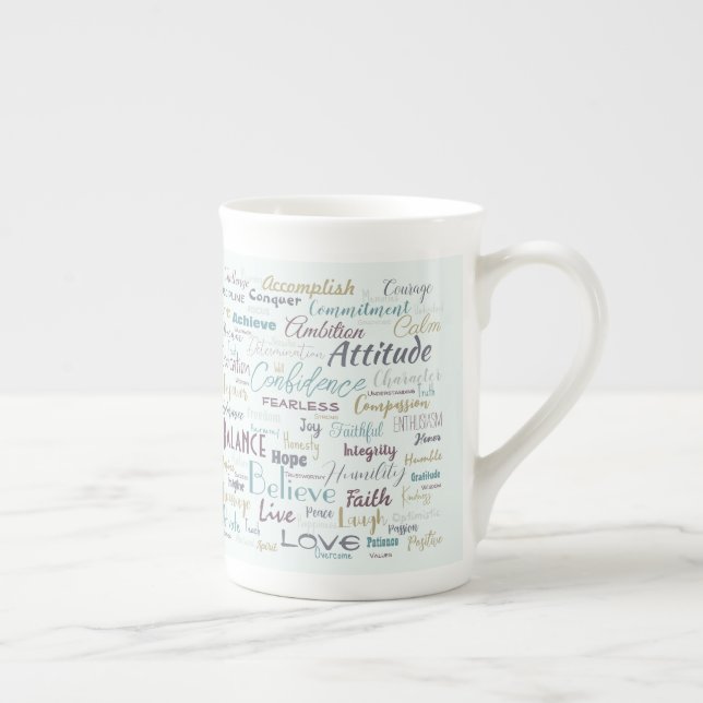 Tasse En Porcelaine Affirmation (Droite)