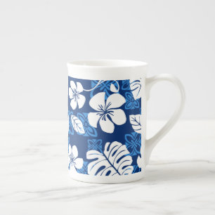 TASSE EN PORCELAINE ALOHA VENDREDI (BLEU)