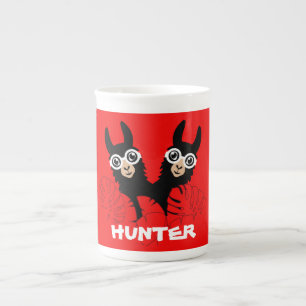 Tasse En Porcelaine Alpaca llama Twins Anniversaire