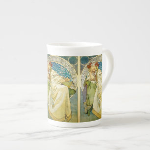 Tasse En Porcelaine Alphonse Mucha Princess Hyacinth Art Nouveau