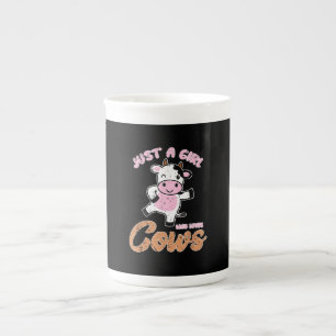 Tasse En Porcelaine Amateurs de vaches  Femmes agricultrices Filles Va