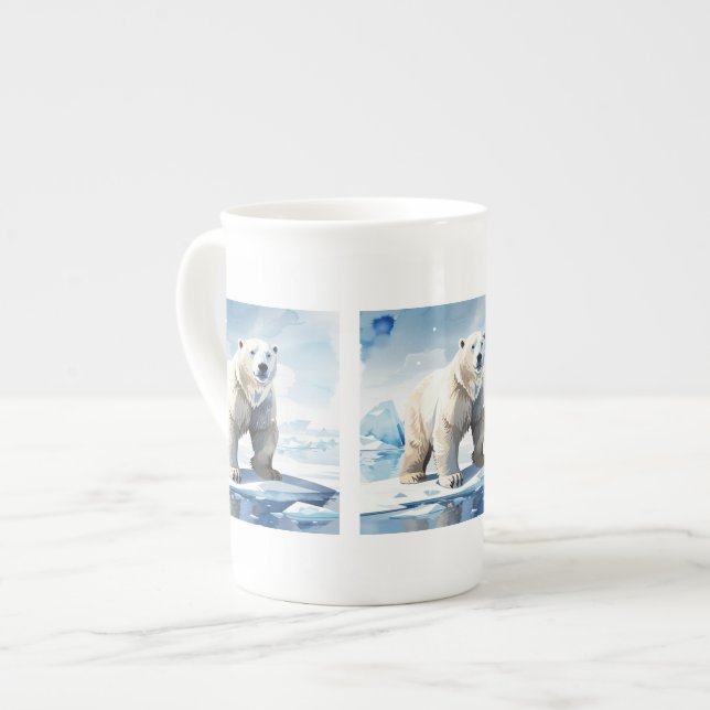 Tasse En Porcelaine Amateurs d'ours polaires (Devant gauche)