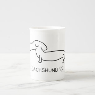 Tasse En Porcelaine Amour de teckel
