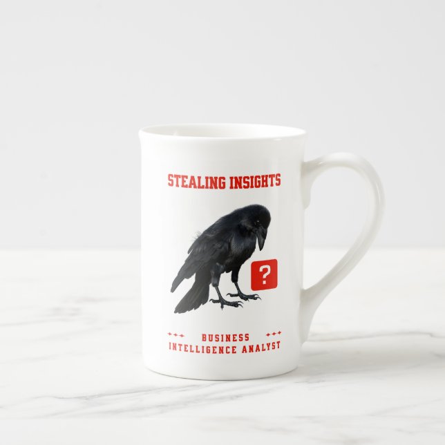 Tasse En Porcelaine Analyste en intelligence d'affaires Crow (Droite)