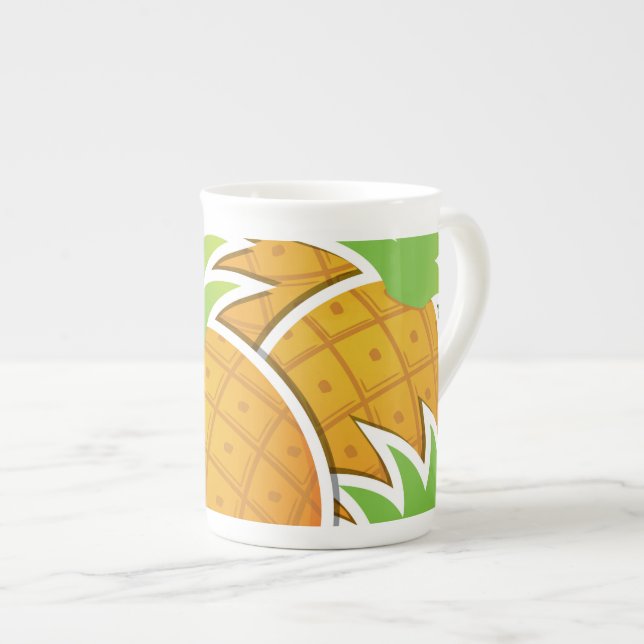 Tasse En Porcelaine Ananas funky (Devant droit)