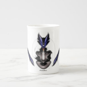 Tasse En Porcelaine Angel Yeux Des Ailes De L'Os Vent Fractée Chine Mu