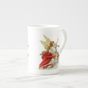 Tasse En Porcelaine Anges de vœux de Noël