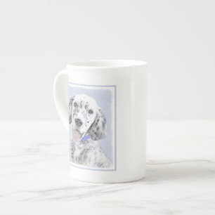 Tasse En Porcelaine Anglais Setter Blue Belton Peinture Chien Art