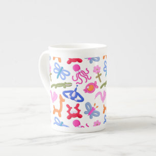 Tasse En Porcelaine Animaux en Ballon Mignons Motif Coloré pour Enfant