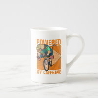 Anteater Drôle Alimenté Par Caricature Cycliste À