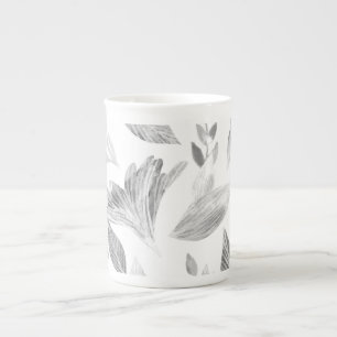 Tasse En Porcelaine Aquarelle chute feuilles 8