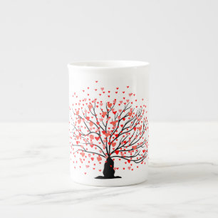 Tasse En Porcelaine Arbre cardiaque