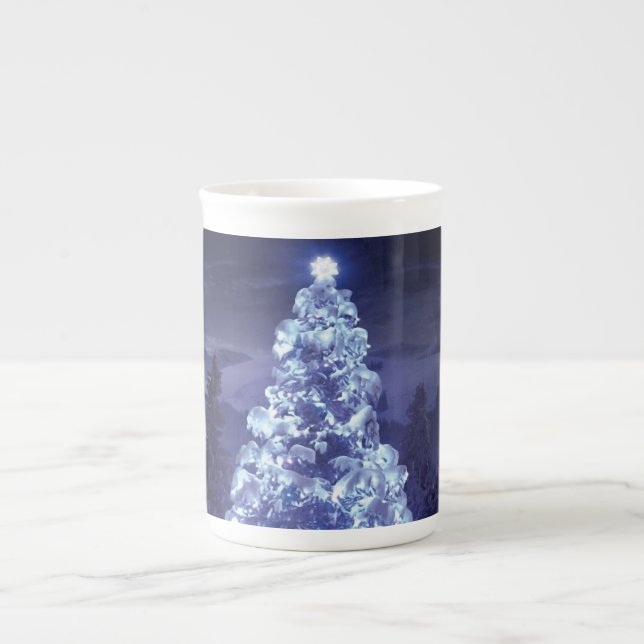 Tasse En Porcelaine Arbre de Noël (Devant)