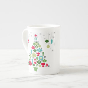 Tasse En Porcelaine arbre de noël vintage
