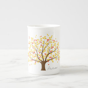 Tasse En Porcelaine Arbre d'or d'automne